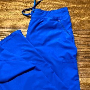 EUC MED COUTURE ROYAL SCRUB PANTS